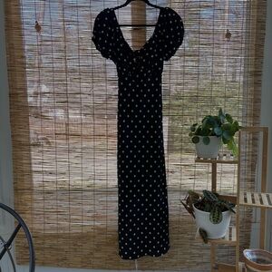 Abercrombie & Fitch Black Dress with White Dots